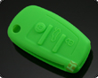 아우디 리모컨키 실리콘 케이스(버튼:3개)진한 녹색