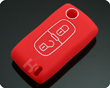 푸조 리모컨키 실리콘 케이스(버튼:2개)붉은색
