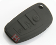 아우디 리모컨키 실리콘 케이스(버튼:3개)검은색
