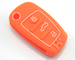 아우디 리모컨키 실리콘 케이스(버튼:3개)오렌지색