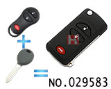 크라이슬러 폴딩키 케이스(버튼:3개)