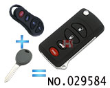 크라이슬러 폴딩키 케이스(버튼:4개)