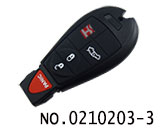 크라이슬러,닷지,지프 스마트 키(3＋1버튼、아메리카version)