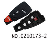 크라이슬러,지프,닷지 3+1 고무 버튼