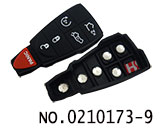 크라이슬러,지프,닷지 5+1 고무 버튼