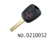 푸조 307 리모컨 케이스 버튼:2개(로고 없음)