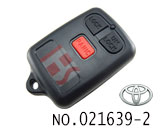 토요타 비오스,코롤라 3버튼 리모컨 키 케이스(마크 없음)