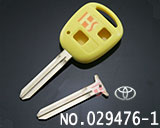 토요타 프라도 리모컨 케이스(노란색,2버튼,마크 없음)