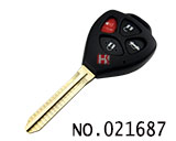 토요타 리모컨 케이스(4버튼,Y형 키 헤드)