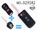 닛산 엘그란드 개조 폴딩키 버튼:2개