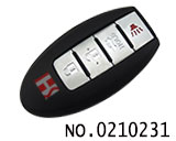 닛산 4버튼 스마트 리모컨 케이스(마크 없음)