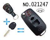 엘란트라,뉴 싼타페 폴딩키 케이스(버튼:2개)