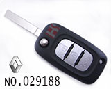 르노 리모컨 폴딩키 케이스 (버튼:3개)마크 없음
