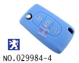 푸조 리모컨키 실리콘 케이스(버튼:3개)남색