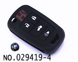 뷰익 리갈 리모컨키 실리콘 케이스(검은색,4버튼)