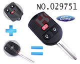포드 머큐리 폴딩키 케이스(3버튼)