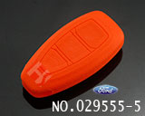 포드,몬데오 리모컨키 실리콘 케이스(오렌지색,3버튼)