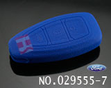 포드,몬데오 리모컨키 실리콘 케이스(남색,3버튼)