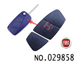 피아트 고무 버튼(남색,3버튼)