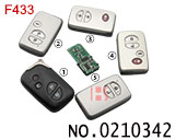 Toyota Lexus 2/3/4 키 스마트 리모컨키 (FSK 433MHZ)