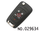 시보레 자동차 원격 접이식 키 케이스(버튼:5개)