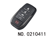 토요타 캠리,크라운 스마트키 케이싱 (4버튼,마크 없음)