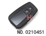 신형 Toyota Prius 자동차 2 버튼 스마트 카드 케이스 (로고 없음)