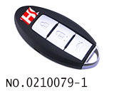 닛산 (GTR) 자동차 3 버튼 스마트 원격 트랜스 폰더 키 (315MHZ)