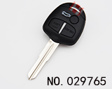 Mitsubishi Wingshen 3 버튼 원격 키 케이스 (로고없음, 왼쪽 슬롯)