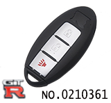 닛산 GTR 스마트 카드 키 케이스(3버튼,홈 없음)
