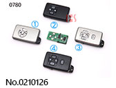 Toyota 버튼수 2/3/4/5 스마트 키 (0780 / 312MHZ)