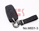 BMW F 시리즈 스마트키용 극세사 단색 키 케이스 (검은색)