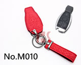 벤츠 버튼 3 개 스마트키용 보호 케이스 (빨간)