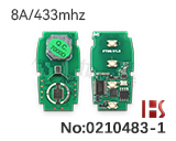 스바루 스마트키 PCB기반, 2~4버튼 겸용(8A/433Mhz)