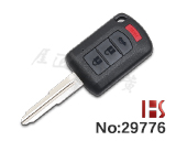 미쓰비시 리모트 키 쉘 (오른쪽 홈, 3+1 버튼)