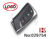 Lexus ES/LS 2018-2021년 4버튼 스마트 키 쉘(로고 없음)